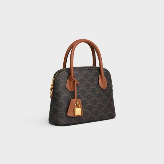 Teen Honorine Bag in Triomphe Canvas and Calfskin Teen Honorine Bag in Triomphe Canvas and Calfskin