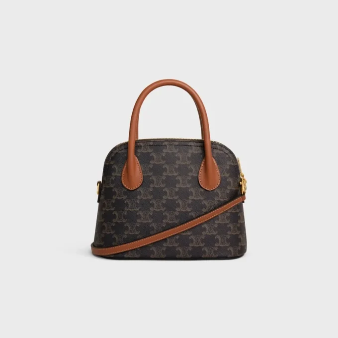 Teen Honorine Bag in Triomphe Canvas and Calfskin Teen Honorine Bag in Triomphe Canvas and Calfskin