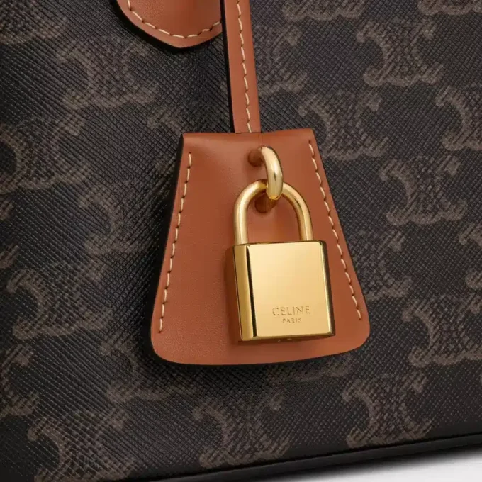Teen Honorine Bag in Triomphe Canvas and Calfskin Teen Honorine Bag in Triomphe Canvas and Calfskin