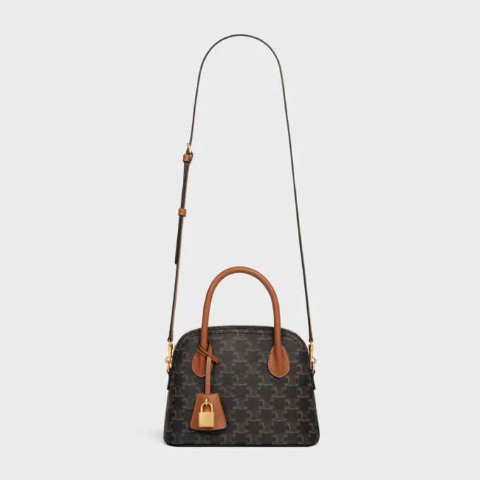 Teen Honorine Bag in Triomphe Canvas and Calfskin Teen Honorine Bag in Triomphe Canvas and Calfskin