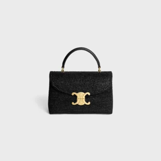 Teen Nino Bag in Raffia and Calfskin
