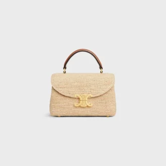 Teen Nino Bag in Raffia and Calfskin