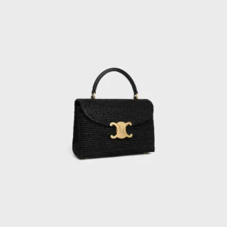 Teen Nino Bag in Raffia and Calfskin