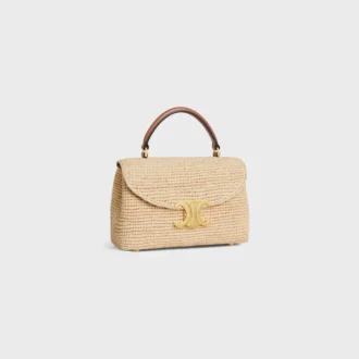Teen Nino Bag in Raffia and Calfskin