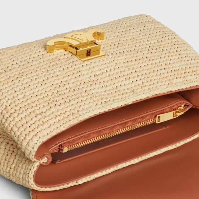 Teen Nino Bag in Raffia and Calfskin Teen Nino Bag in Raffia and Calfskin