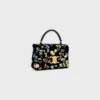 Teen Nino Bag in Velvet with Floral Embroidery Teen Nino Bag in Velvet with Floral Embroidery