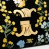 Teen Nino Bag in Velvet with Floral Embroidery Teen Nino Bag in Velvet with Floral Embroidery