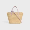 Teen Supple Celine Classic Panier in Raffia and Calfskin Teen Supple Celine Classic Panier in Raffia and Calfskin