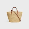 Teen Supple Celine Classic Panier in Raffia and Calfskin Teen Supple Celine Classic Panier in Raffia and Calfskin