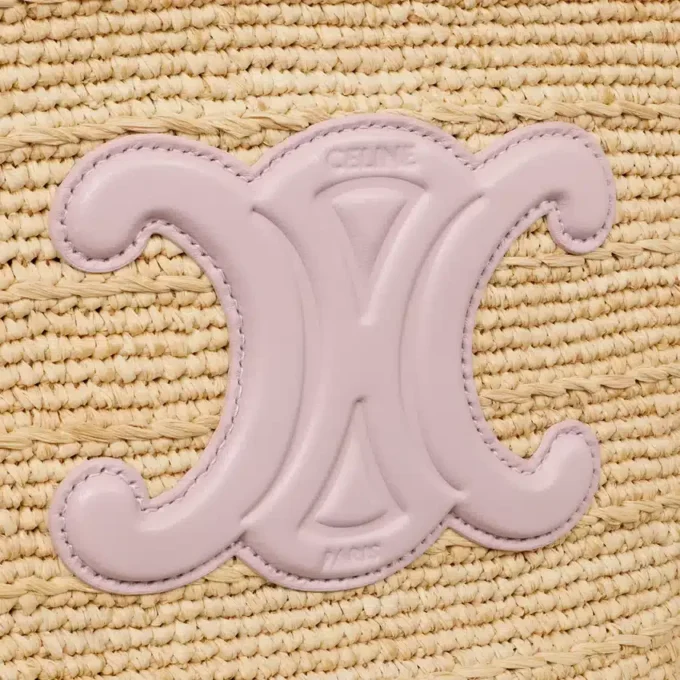 Teen Supple Celine Classic Panier in Raffia and Calfskin Teen Supple Celine Classic Panier in Raffia and Calfskin