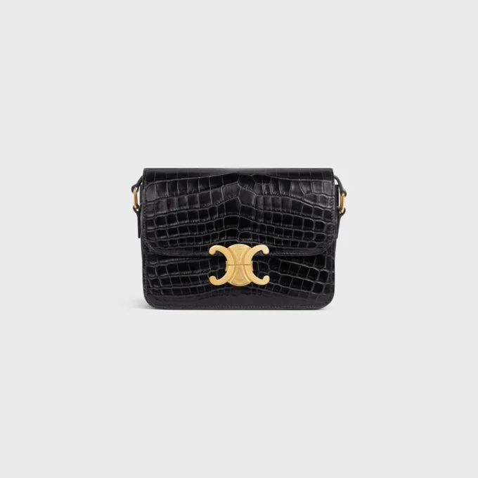 Teen Triomphe Bag in Crocodile Teen Triomphe Bag in Crocodile
