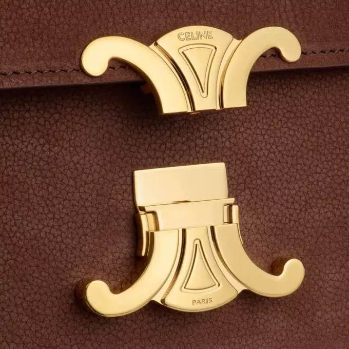 Teen Triomphe Bag in Grained Nubuck Calfskin Teen Triomphe Bag in Grained Nubuck Calfskin