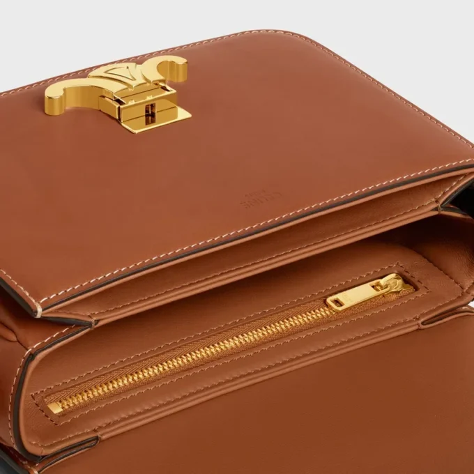 Teen Triomphe Bag in Natural Calfskin Teen Triomphe Bag in Natural Calfskin