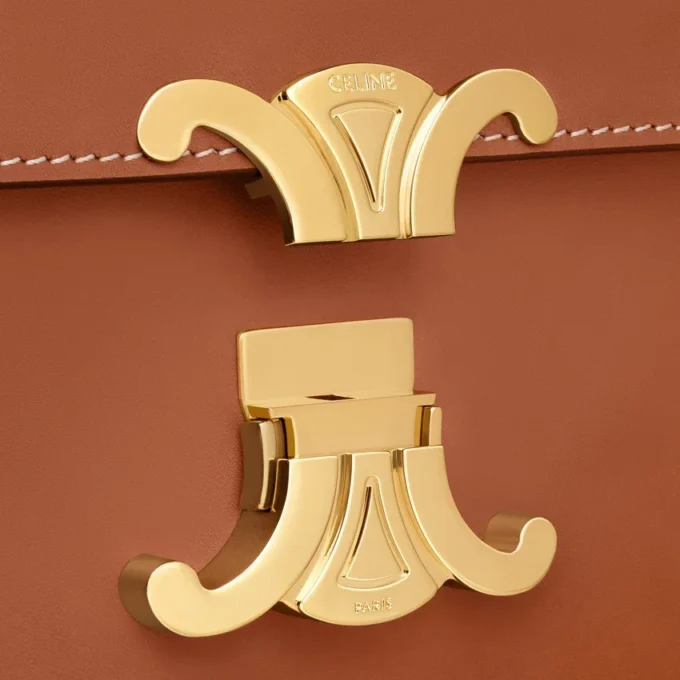 Teen Triomphe Bag in Natural Calfskin Teen Triomphe Bag in Natural Calfskin