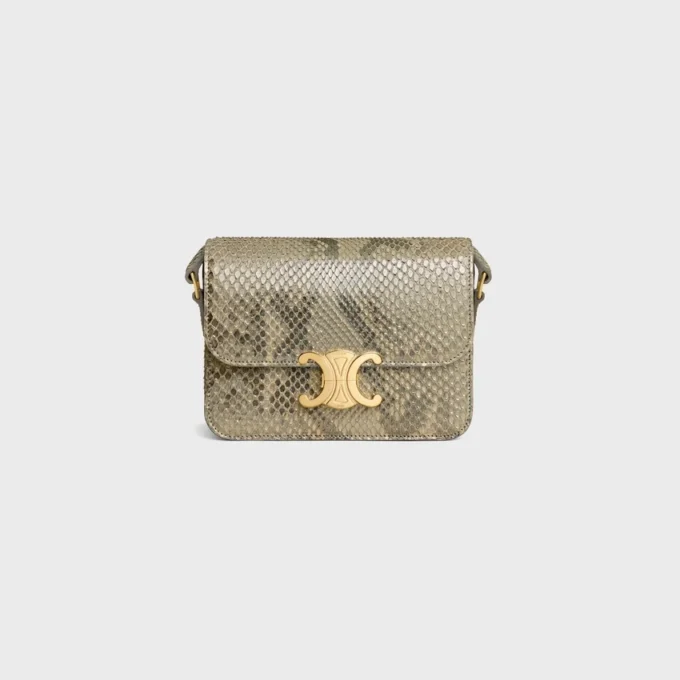 Teen Triomphe Bag in Pearly Python Teen Triomphe Bag in Pearly Python