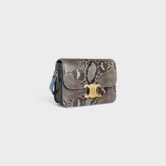 Teen Triomphe Bag in Python Patchwork