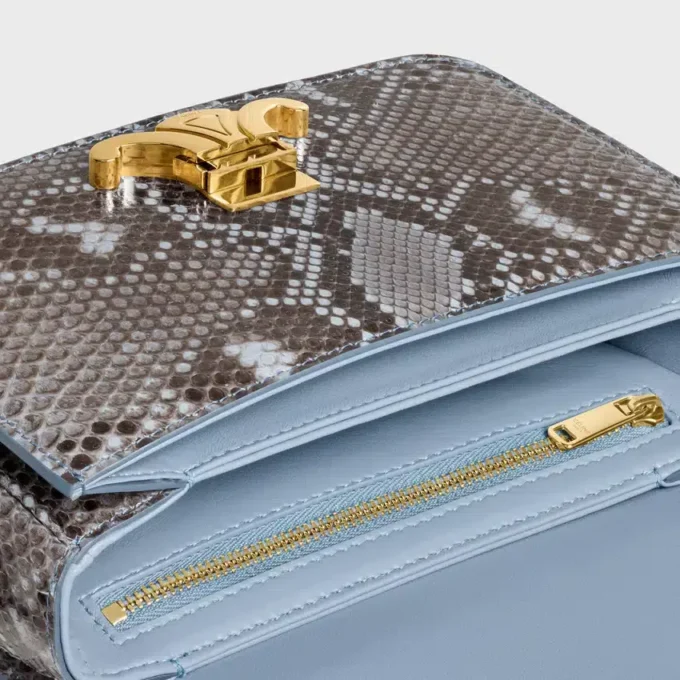 Teen Triomphe Bag in Python Patchwork