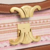 Teen Triomphe Bag in Striped Textile and Calfskin Teen Triomphe Bag in Striped Textile and Calfskin