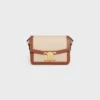Teen Triomphe Bag in Textile and Calfskin Teen Triomphe Bag in Textile and Calfskin