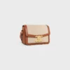 Teen Triomphe Bag in Textile and Calfskin Teen Triomphe Bag in Textile and Calfskin