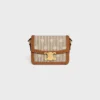 Teen Triomphe Bag in Textile with Triomphe All over and Calfskin Teen Triomphe Bag in Textile with Triomphe All over and Calfskin