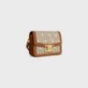 Teen Triomphe Bag in Textile with Triomphe All over and Calfskin Teen Triomphe Bag in Textile with Triomphe All over and Calfskin