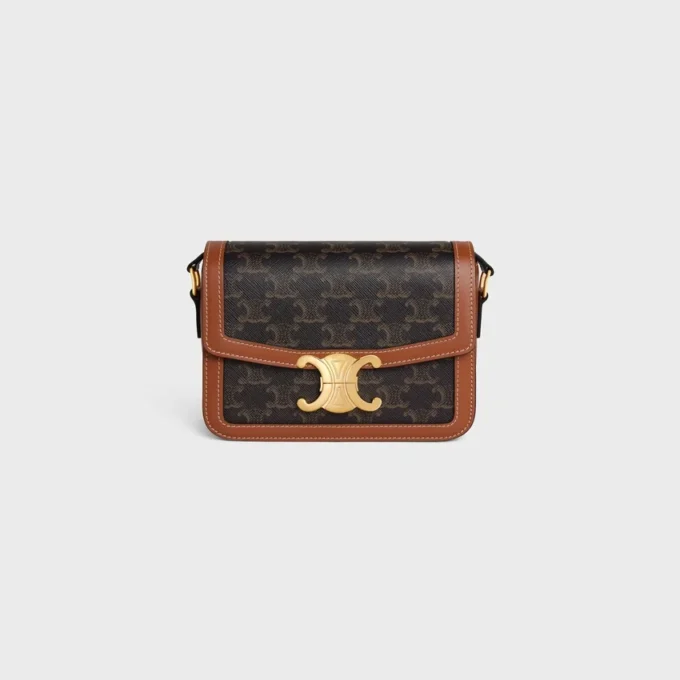 Teen Triomphe Bag in Triomphe Canvas and Calfskin Teen Triomphe Bag in Triomphe Canvas and Calfskin