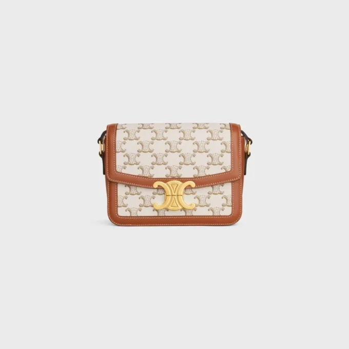 Teen Triomphe Bag in Triomphe Canvas and Calfskin Teen Triomphe Bag in Triomphe Canvas and Calfskin