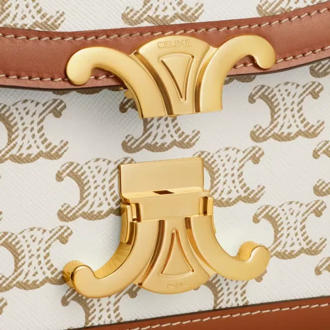 Teen Triomphe Bag in Triomphe Canvas and Calfskin Teen Triomphe Bag in Triomphe Canvas and Calfskin