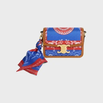 Teen Triomphe in Silk and Natural Calfskin