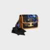Teen Triomphe in Silk and Natural Calfskin Teen Triomphe in Silk and Natural Calfskin