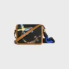 Teen Triomphe in Silk and Natural Calfskin Teen Triomphe in Silk and Natural Calfskin