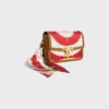 Teen Triomphe in Silk and Natural Calfskin Teen Triomphe in Silk and Natural Calfskin