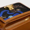 Teen Triomphe in Silk and Natural Calfskin Teen Triomphe in Silk and Natural Calfskin