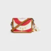 Teen Triomphe in Silk and Natural Calfskin Teen Triomphe in Silk and Natural Calfskin