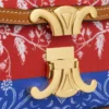 Teen Triomphe in Silk and Natural Calfskin Teen Triomphe in Silk and Natural Calfskin