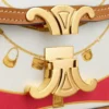 Teen Triomphe in Silk and Natural Calfskin Teen Triomphe in Silk and Natural Calfskin