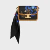 Teen Triomphe in Silk and Natural Calfskin Teen Triomphe in Silk and Natural Calfskin