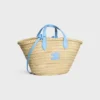 Teen Triomphe Panier in Palm Leaves and Calfskin Teen Triomphe Panier in Palm Leaves and Calfskin