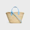 Teen Triomphe Panier in Palm Leaves and Calfskin Teen Triomphe Panier in Palm Leaves and Calfskin