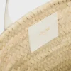 Teen Triomphe Panier in Palm Leaves and Calfskin Teen Triomphe Panier in Palm Leaves and Calfskin
