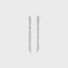 Tennis Cocktail Earrings in White Gold and Diamonds