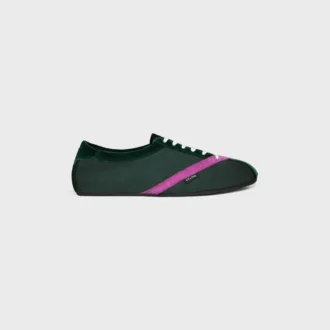 The Flat Sneaker in Gros Grain, Velvet, Suede Calfskin and Lambskin