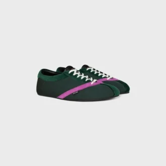 The Flat Sneaker in Gros Grain, Velvet, Suede Calfskin and Lambskin