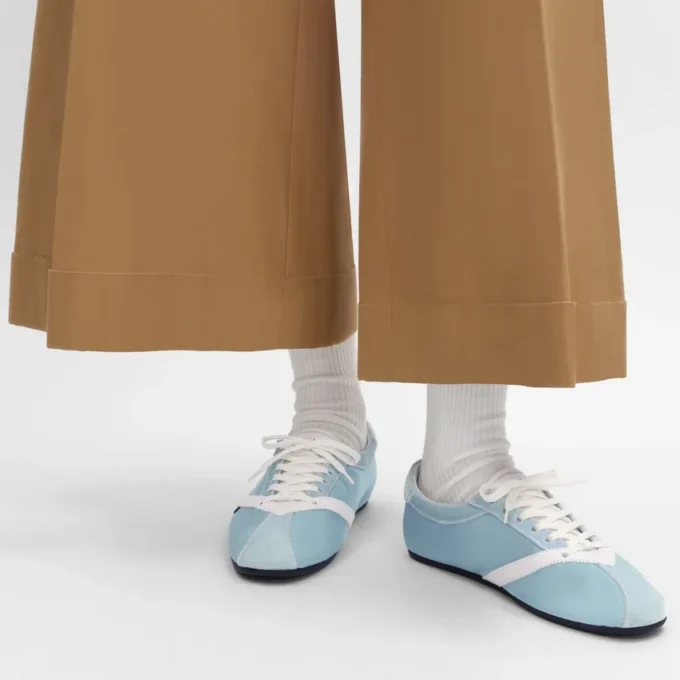 The Flat Sneaker in Gros Grain, Velvet, Suede Goatskin and Lambskin The Flat Sneaker in Gros Grain, Velvet, Suede Goatskin and Lambskin