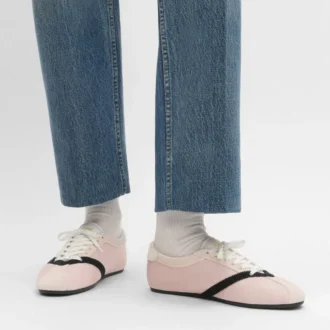 The Flat Sneaker in Gros Grain, Velvet, Suede Goatskin and Lambskin