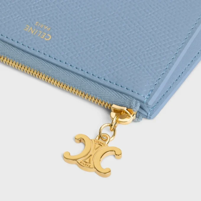 Three Pouches Set Triomphe Charms in Triomphe Canvas & Grained Calfskin Three Pouches Set Triomphe Charms in Triomphe Canvas & Grained Calfskin