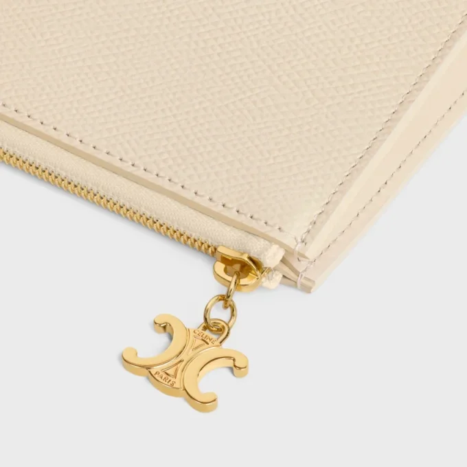 Three Pouches Set Triomphe Charms in Triomphe Canvas & Grained Calfskin Three Pouches Set Triomphe Charms in Triomphe Canvas & Grained Calfskin