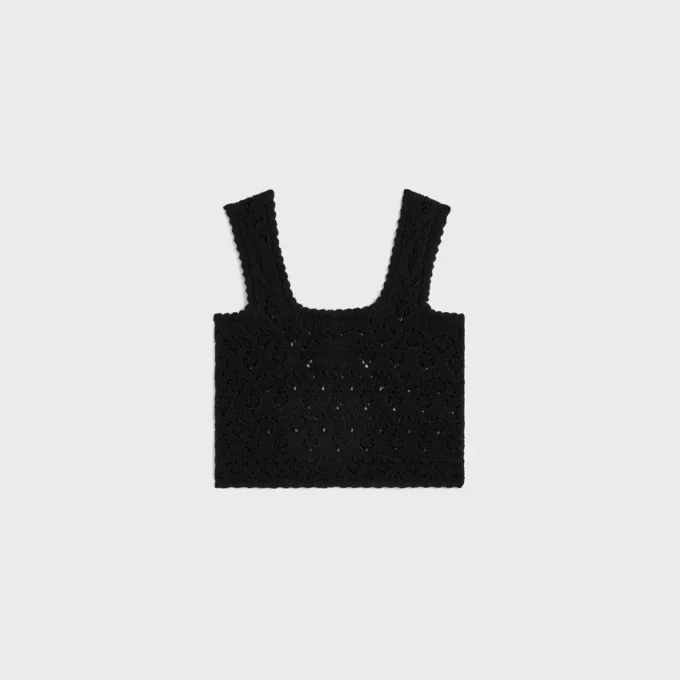 Top in Cotton Pointelle Top in Cotton Pointelle