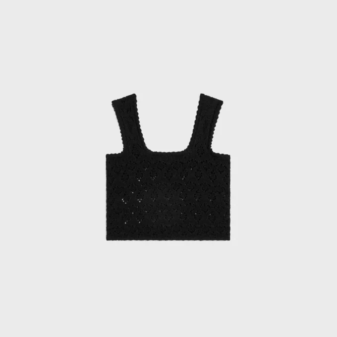 Top in Cotton Pointelle Top in Cotton Pointelle